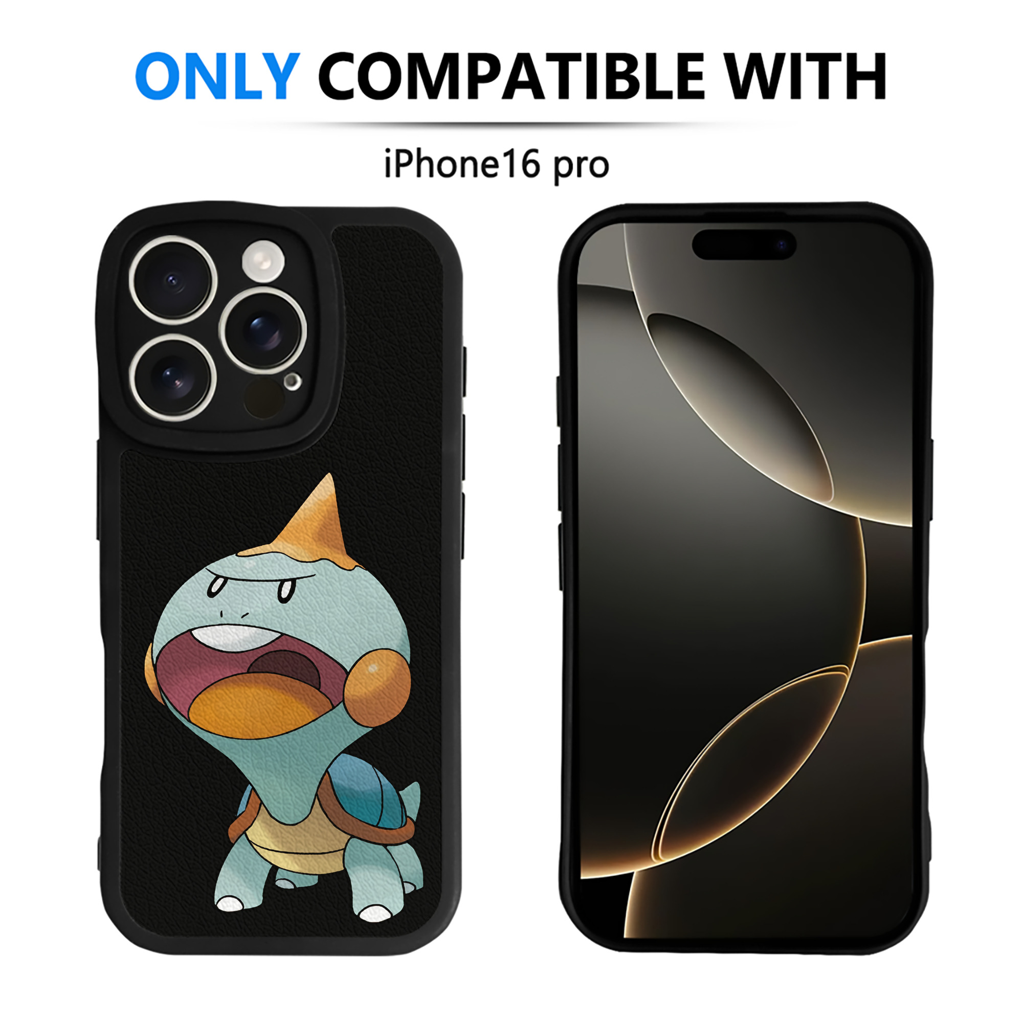 （画像用） ポケットモンスター Pokémon 【iPhone 16シリーズ対応】シリコンスマホケース（レザー調） 材質：シリコン